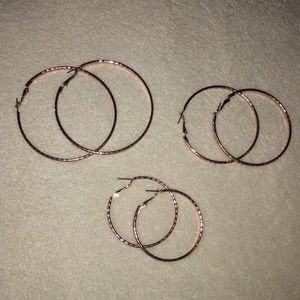 Rose Gold Hoops